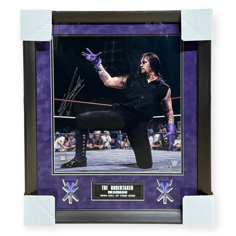 The Undertaker WWE Signed Autographed 16×20 Photograph Framed To 23×27 Fanatics