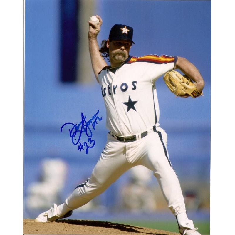 1992-93 Houston Astros Pitcher DOUG JONES Signed 8×10 Photo #1 AUTO