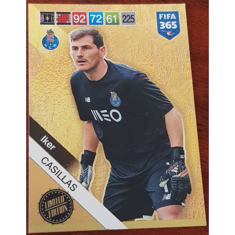 2018 Panini FIFA 365 Iker Casillas Limited Edition Trading Card