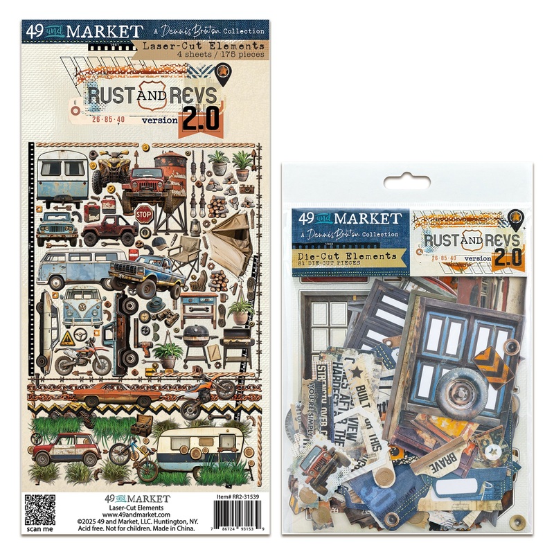 49 and Market Rust & Revs 2.0 Die Cuts & Laser Cuts Bundle