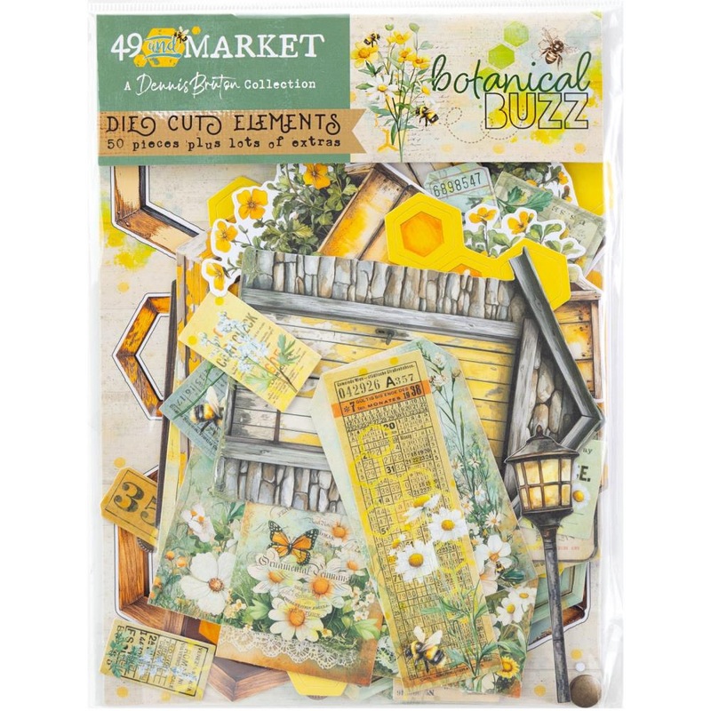 49 And Marketing Die-Cuts Elements, Botanical Buzz