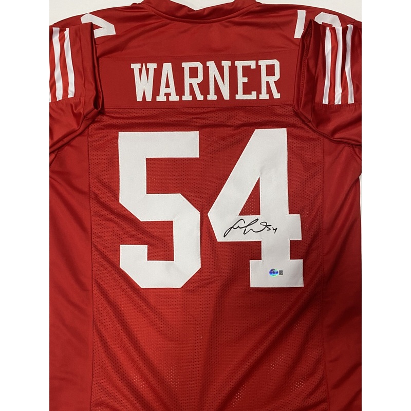 49ers FRED WARNER Signed Custom Replica San Francisco Jersey AUTO – BAS