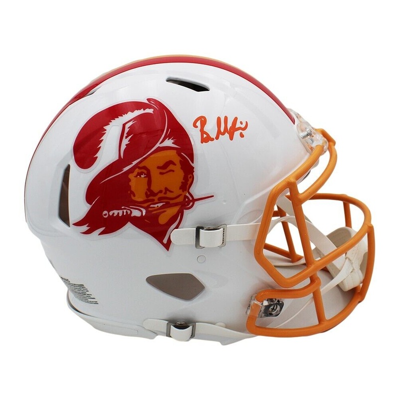 Baker Mayfield Signed Tampa Bay Buccaneers Speed Authentic Creamsicle NFL Helmet