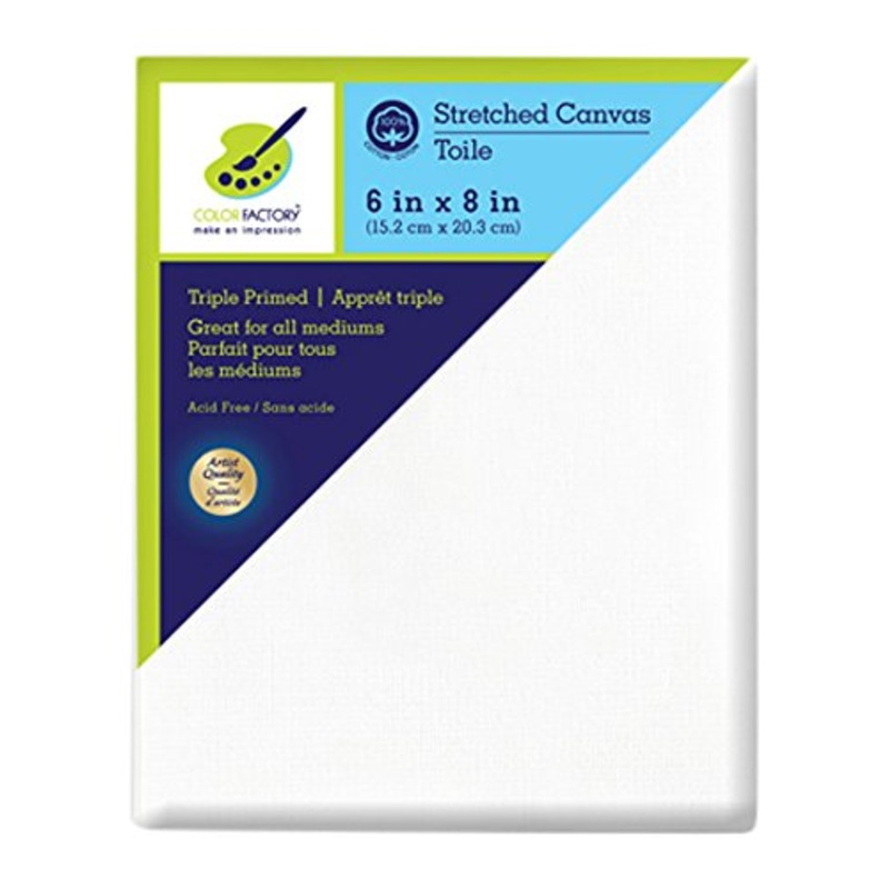 Color Factory Stretched Cotton Canvas 6 in x 8 in