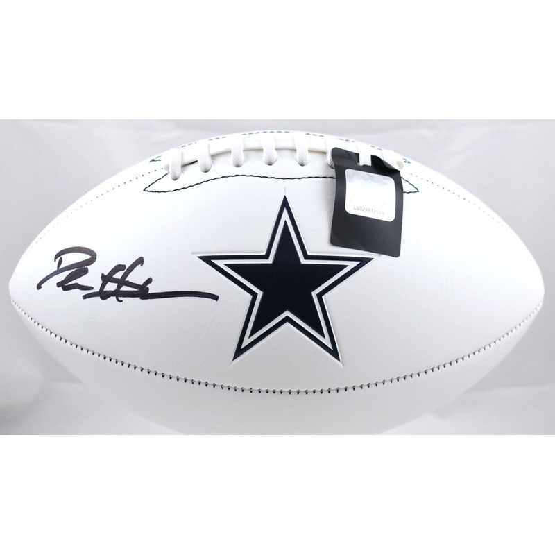 Deion Sanders Autographed Dallas Cowboys Logo Football-Beckett W Hologram *Black