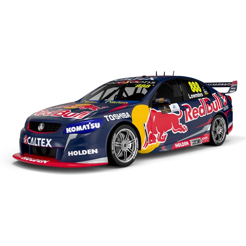 HOLDEN VF COMMODORE – RED BULL RACING AUSTRALIA – CRAIG LOWNDES #888 – 2015 – DARWIN TRIPLE CROWN – RACE 14 – FIRST DRIVER TO 100 WINS IN V8 SC HISTORY – 1:43 Scale Diecast Model Car