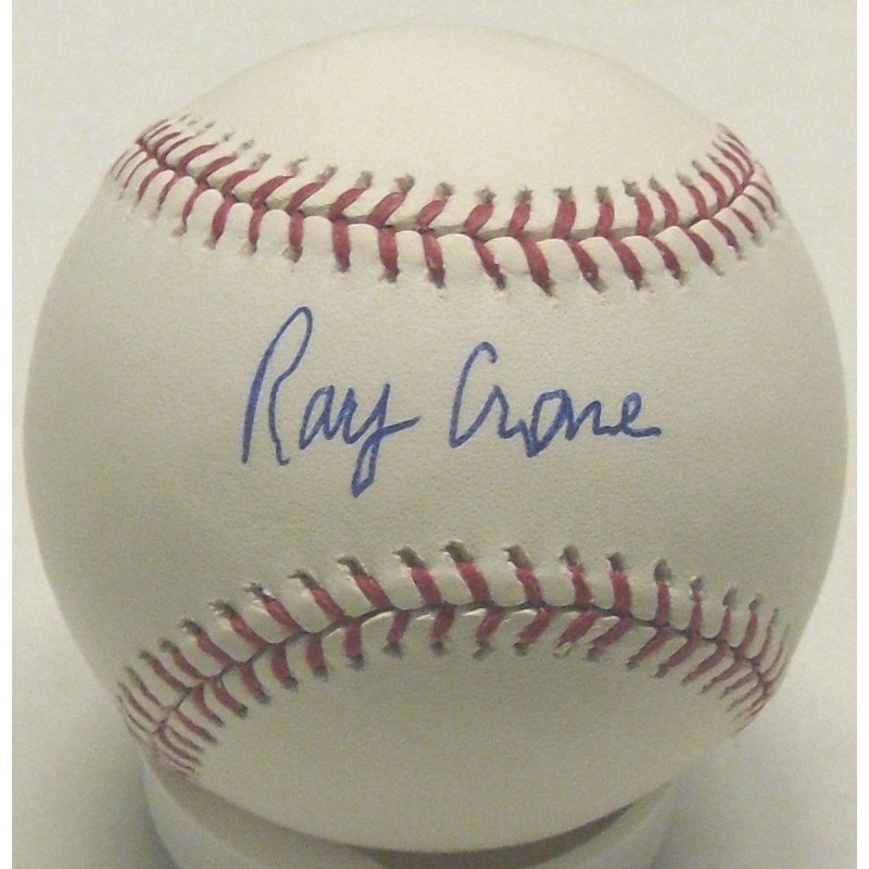 Milwaukee Braves RAY CRONE Signed Official MLB Baseball AUTO – 57 WS Chmp Giants