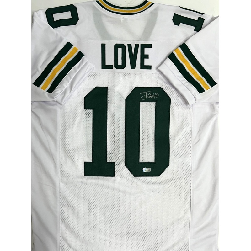 Packers Quarterback JORDAN LOVE Signed Custom Replica White Jersey AUTO – BAS