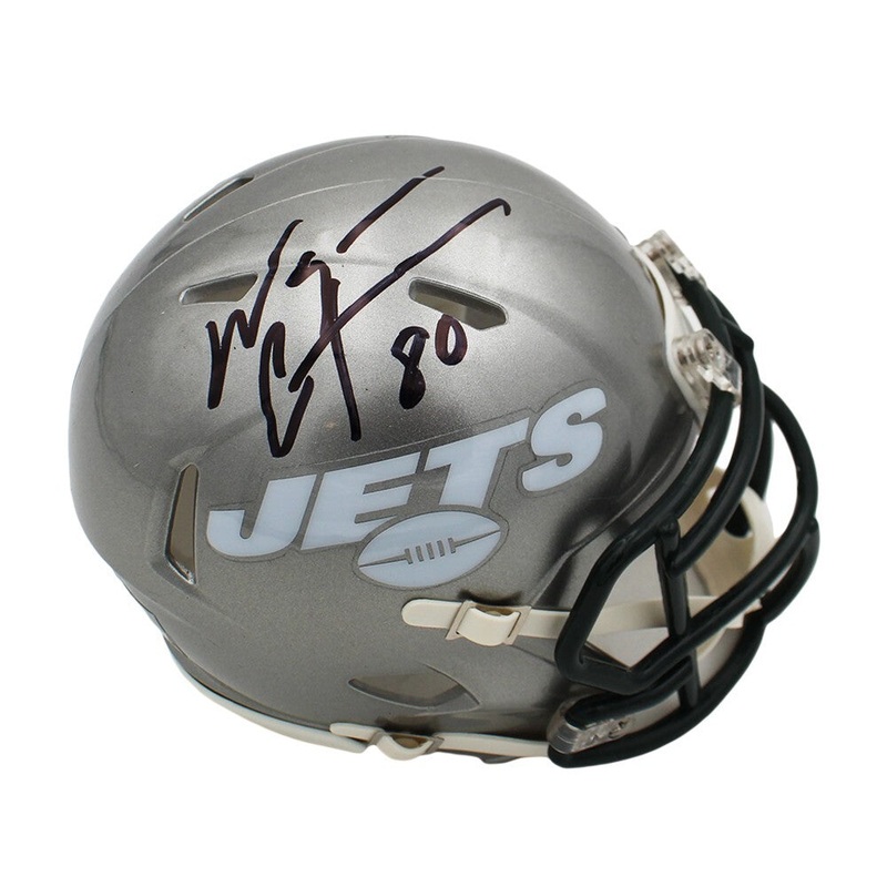 Wayne Chrebet Signed New York Jets Speed Flash NFL Mini Helmet