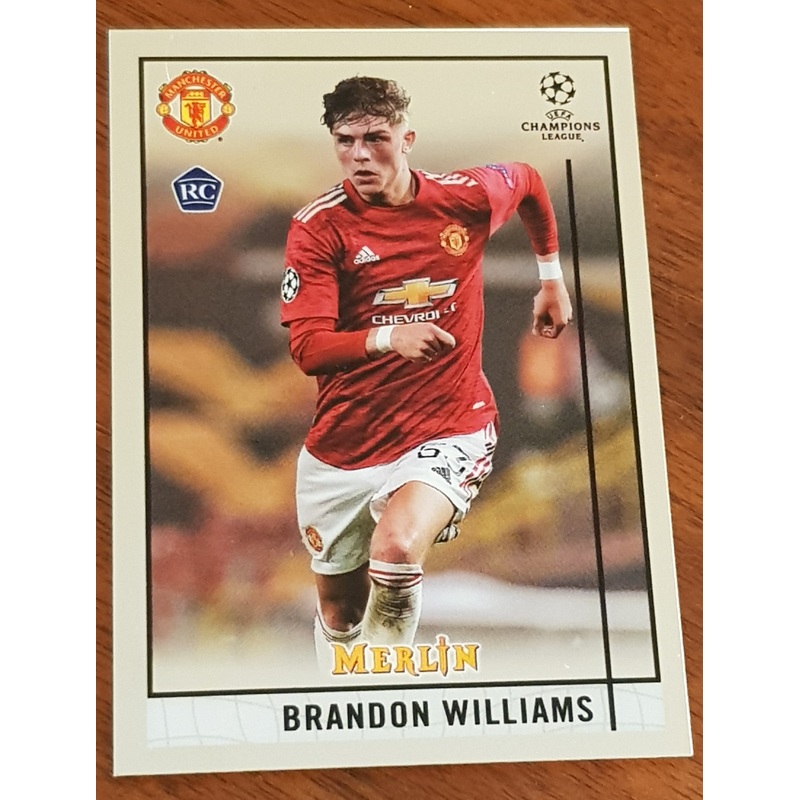 2020-21 Topps Merlin Chrome UEFA Champions League Brandon Williams #95 Rookie Card
