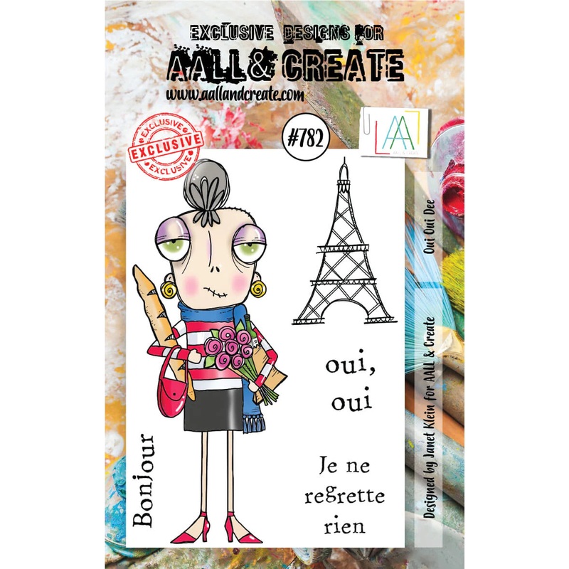 AALL & Create #782 – A7 STAMPS – OUI OUI DEE