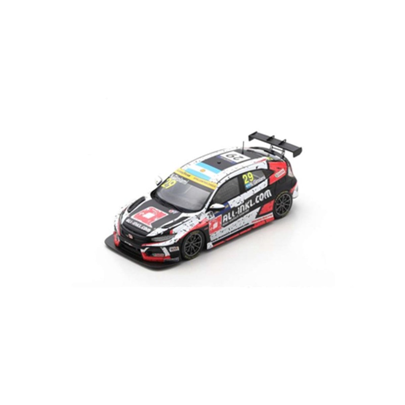 Honda Civic Type R TCR No.29 ALL-INKL.DE Mnnich Motorsport – Winner Race 1 WTCR Zolder 2020 – Nestor Girolami – 1:43 Scale Resin Model Car