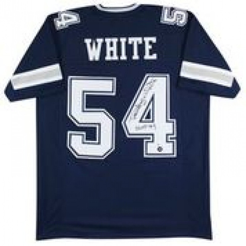 Randy White Signed Dallas Cowboys Jersey Inscribed HOF 94 (Beckett) Def. Tck.