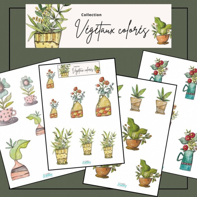 Ronron Designs –  phmres  dcouper Marika Lemay: Vgtaux Colors