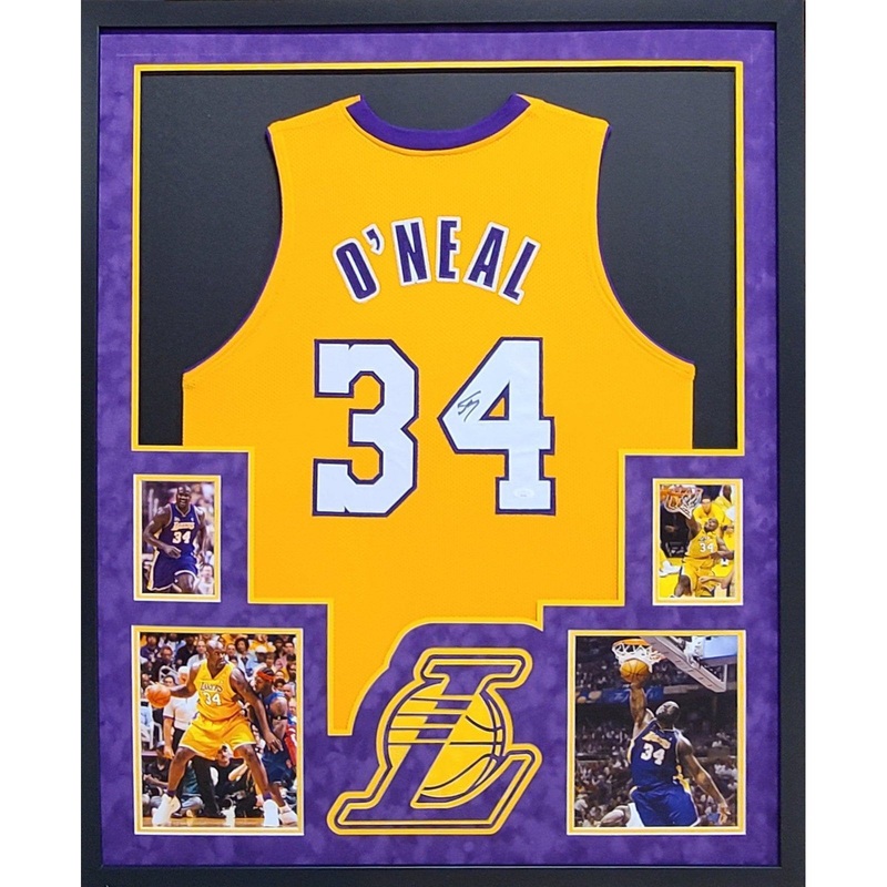Shaquille O’Neal Autographed Signed Framed Shaq L.A. Lakers Jersey JSA