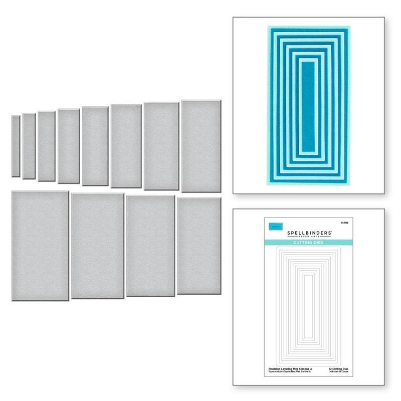 Spellbinders Etched Dies Precision Layering Mini Slimline B