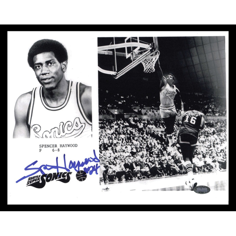 Spencer Haywood Autographed 8×10 Photo Seattle Supersonics MCS Holo #87401