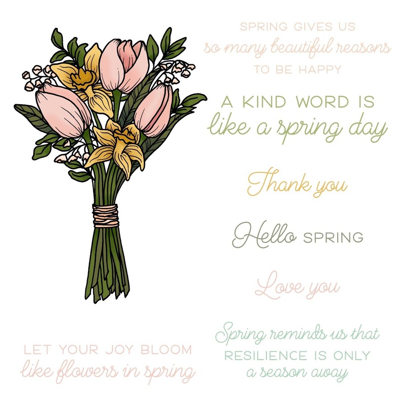 Spring Joy Bouquet – 6×6 Stamp Set – Retiring