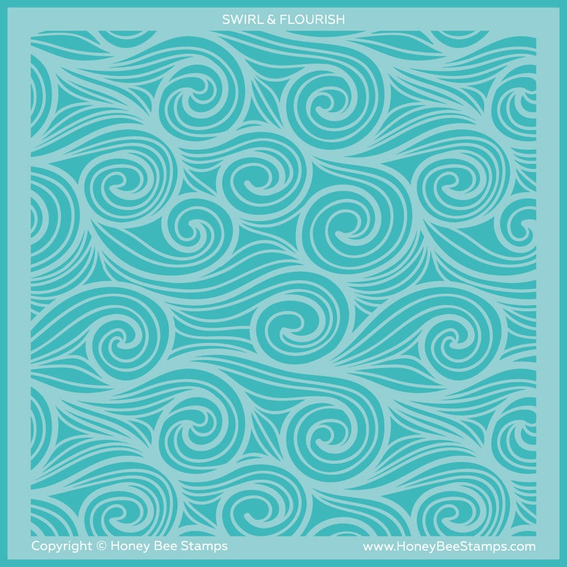 Swirl & Flourish – 6×6 Background Stencil
