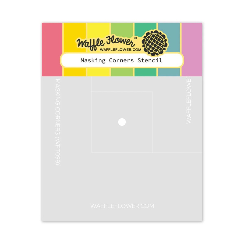 Waffle Flower – Masking Corners Stencil
