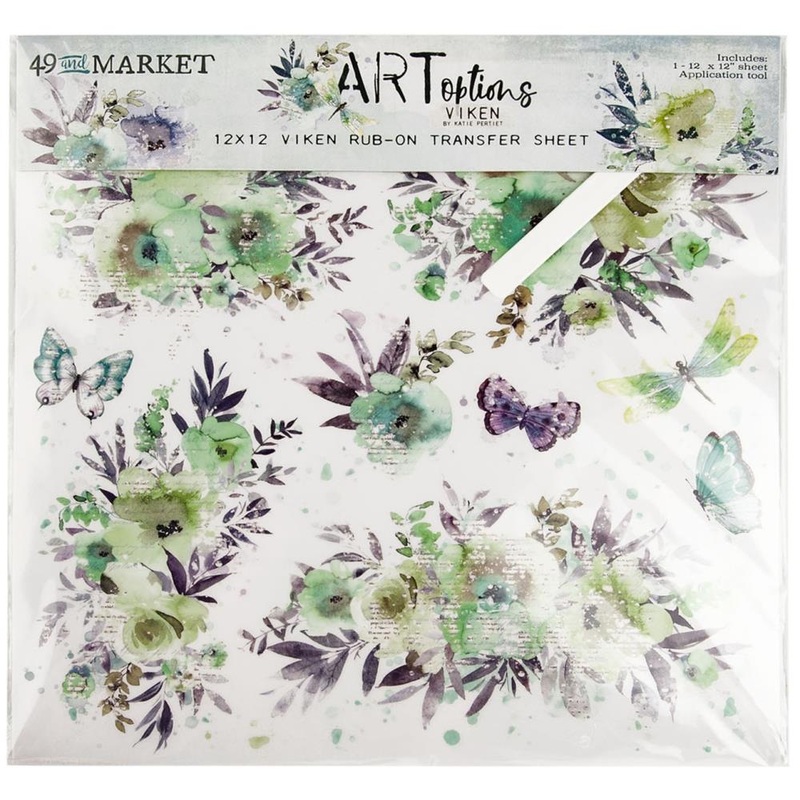 49 and Market ARToptions Viken Rub-Ons 12X12 1/Sheet