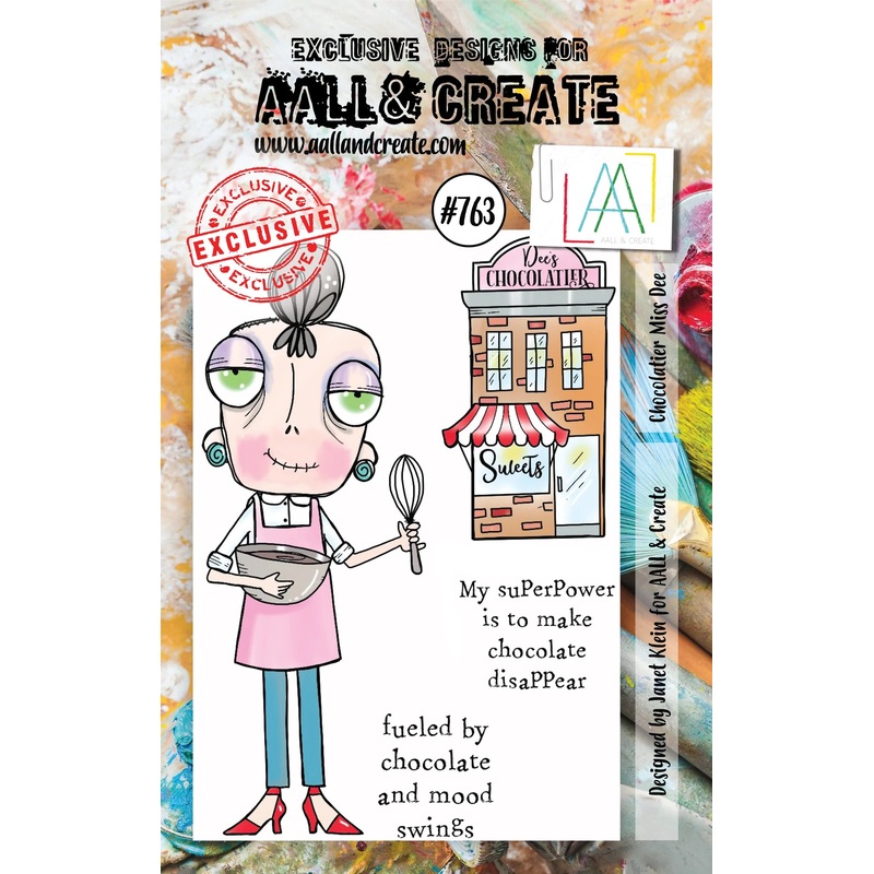 AALL & Create A7 STAMP #763 Chocolatier Miss Dee