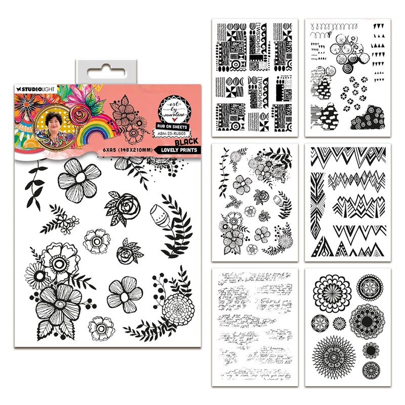 Art By Marlene Rub ons – Lovely Prints, Black