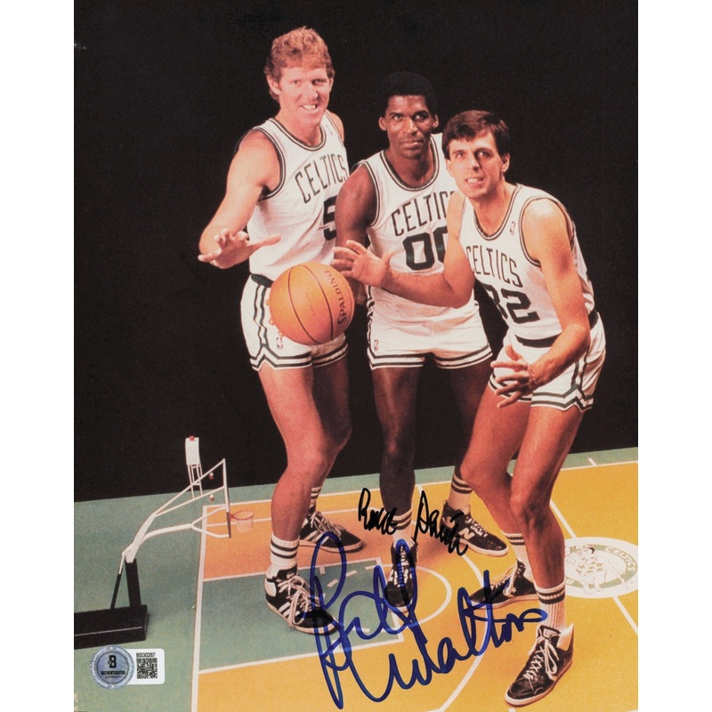 Bill Walton & Robert Parish Autographed 8×10 Photo Celtics Beckett QR #BS30287