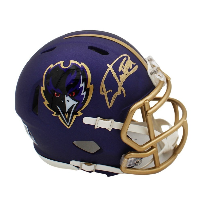 Derrick Henry Signed Baltimore Ravens Speed Alternate 2024 NFL Mini Helmet