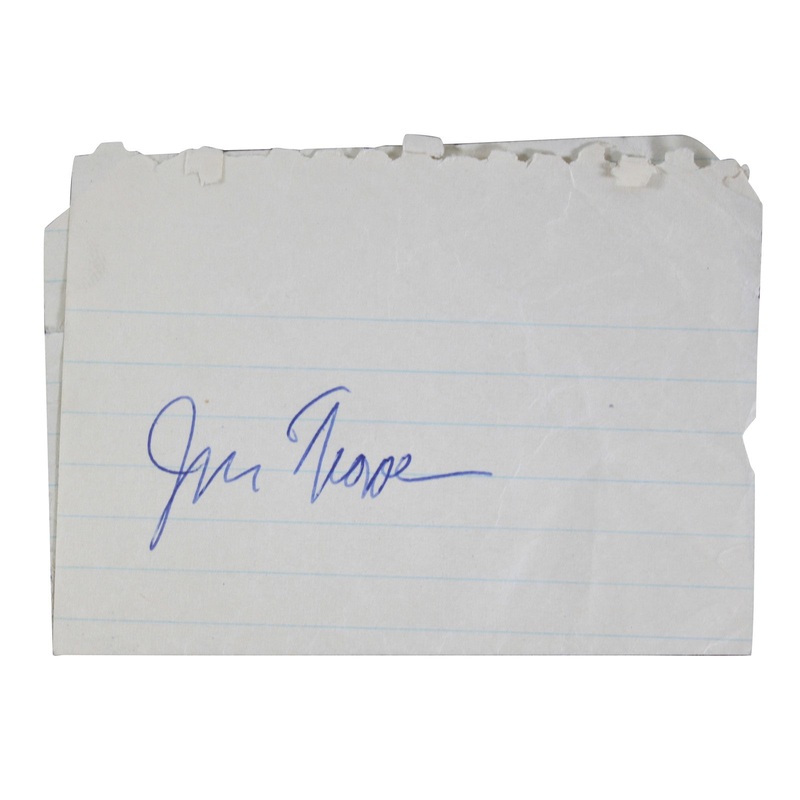 Jim Thorpe Authentic Signed 4×6 Cut Signature PSA/DNA #AQ00513