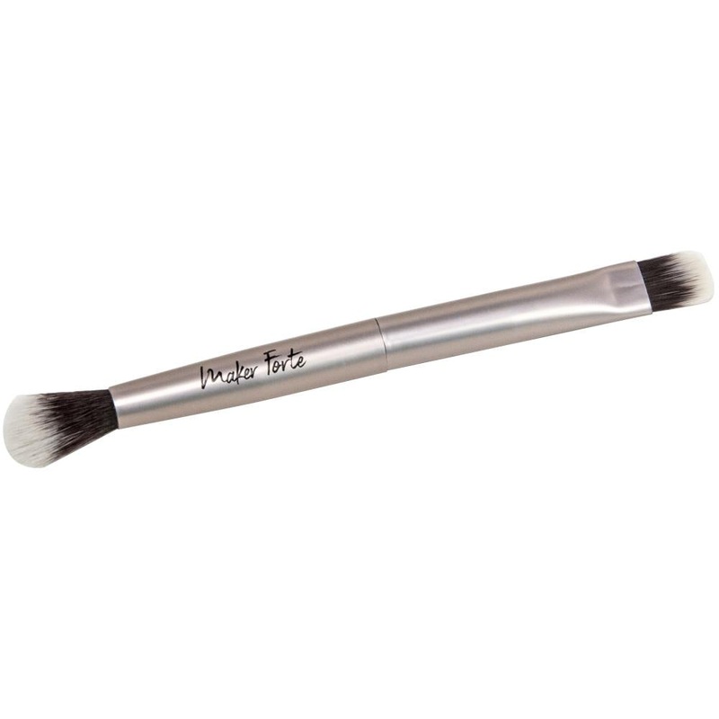 Maker Forte Dual Tip Powder Brush Rose Gold