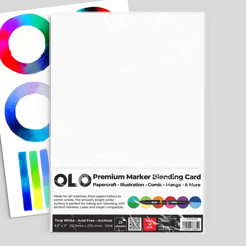 OLO Premium Marker Blending Card – 25 Sheets 8.5x 11