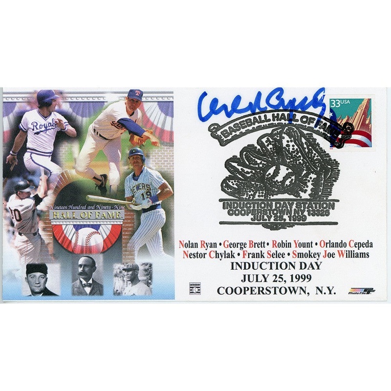 Orlando Cepeda Signed Baseball Hall of Fame Induction Day Cachet Envelope