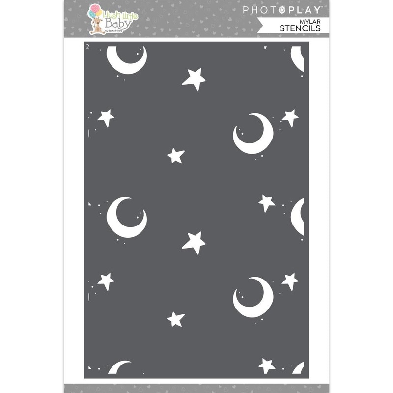 Photoplay Hush Little Baby Stencils 6X9 3/Pkg Bed Time
