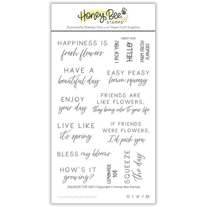 Squeeze The Day – 4×6 Stamp Set – Retiring