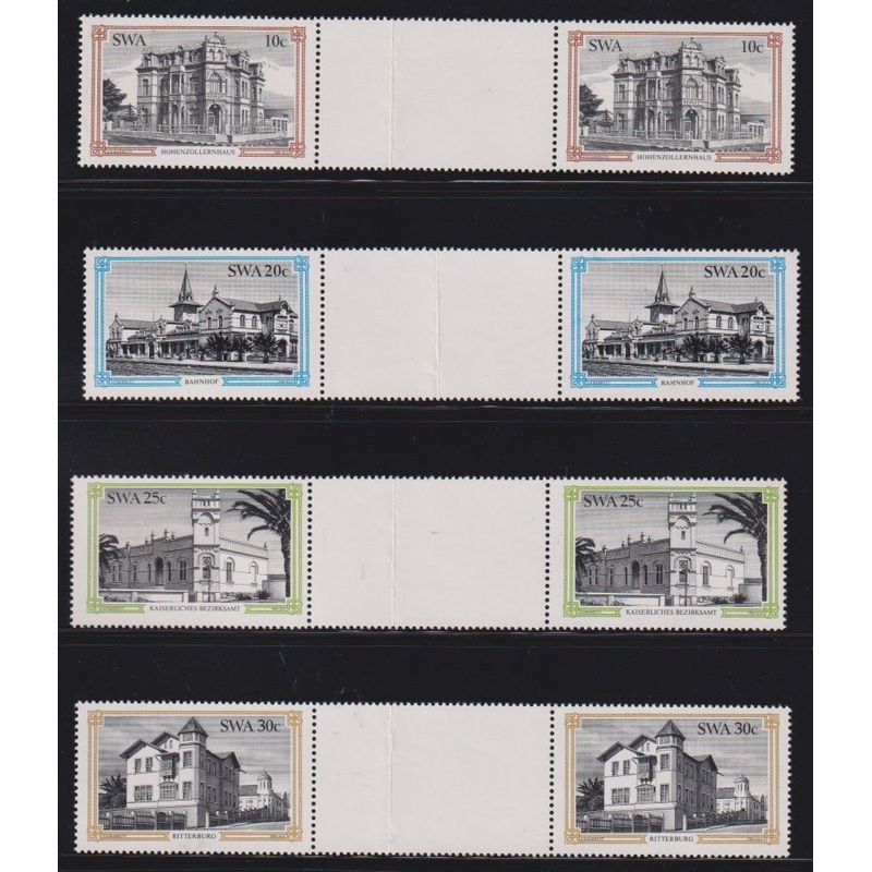 SWA 1984 SWAKOPMUND BUILDINGS  ARCHIVAL PROOF GUTTER PAIRS