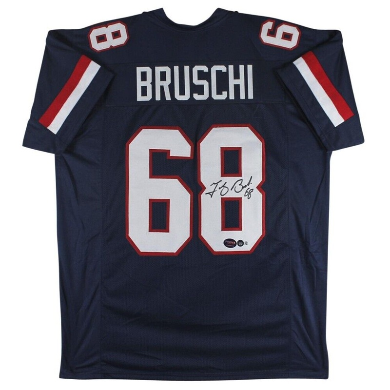 Tedy Bruschi Signed Arizona Wildcats Jersey (Beckett) 1996 Patriots 3rd Round Pk