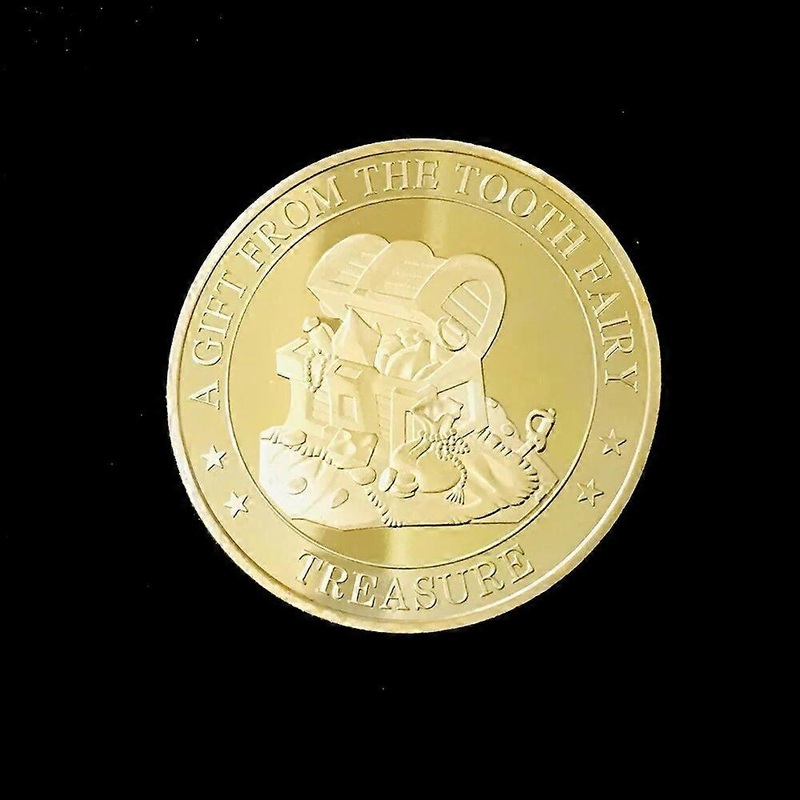 Tooth Fairy Mermaid Magic Lamp Gold Plated Collectible Coins For Child Commemorative Coins Set Home Decor Crafts Art Collection