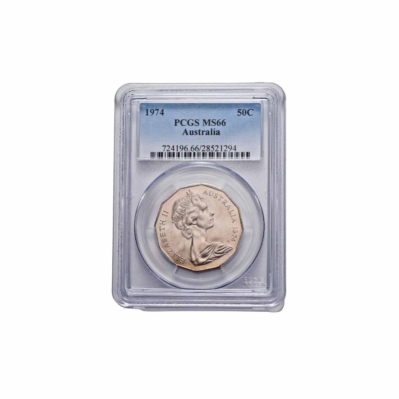 1974 50c PCGS MS66 (Gem Uncirculated)