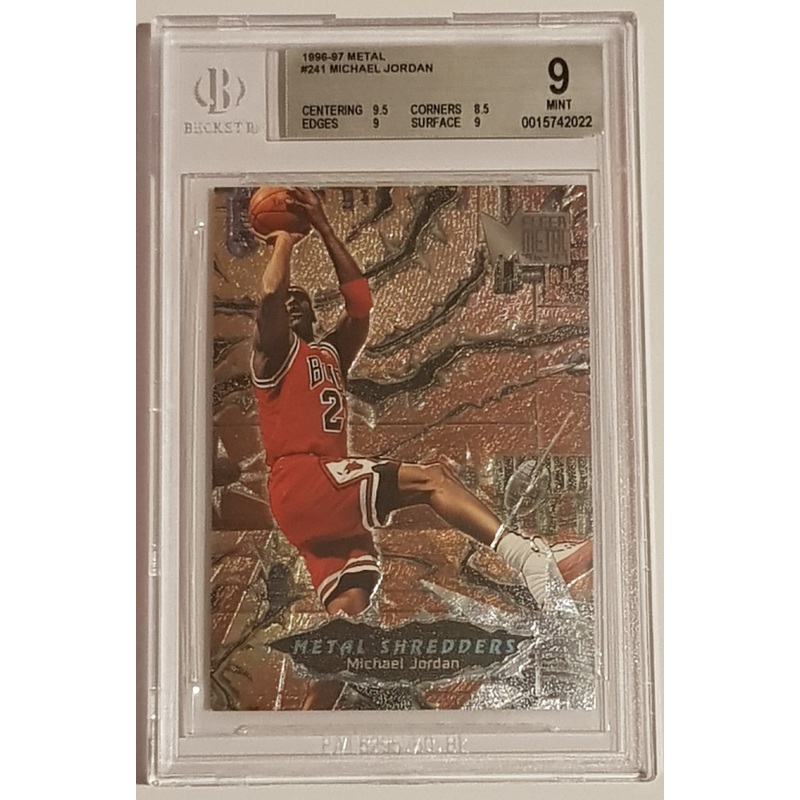 1996-97 Fleer Metal Basketball Michael Jordan #241 BGS 9 Trading Card