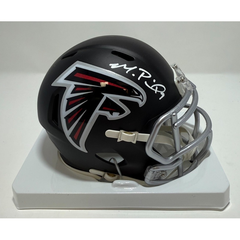 Atlanta Falcons QB MICHAEL PENIX JR. Signed Riddell Speed Mini Helmet AUTO – BAS