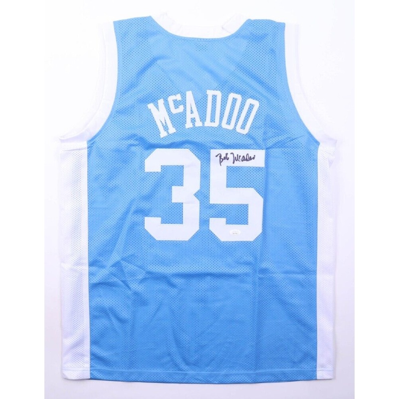Bob McAdoo Signed North Carolina Tar Heels Jersey (JSA) #2 Overall Pick 1972