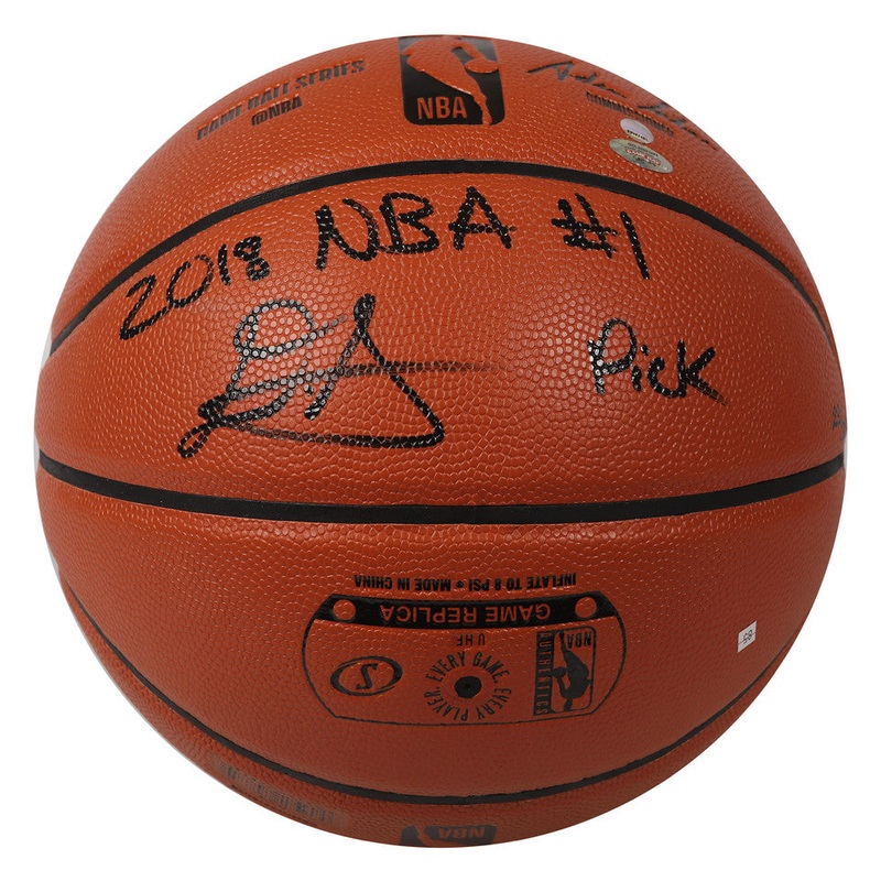 Deandre Ayton Lakers Autographed 2018 NBA #1 Pick Basketball GDL LE 22/22