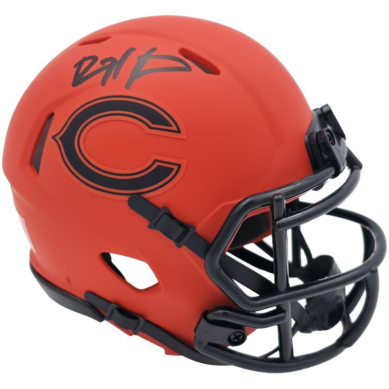 DEVIN HESTER AUTOGRAPHED BEARS RAVE ORANGE MINI HELMET BECKETT WITNESS 244041