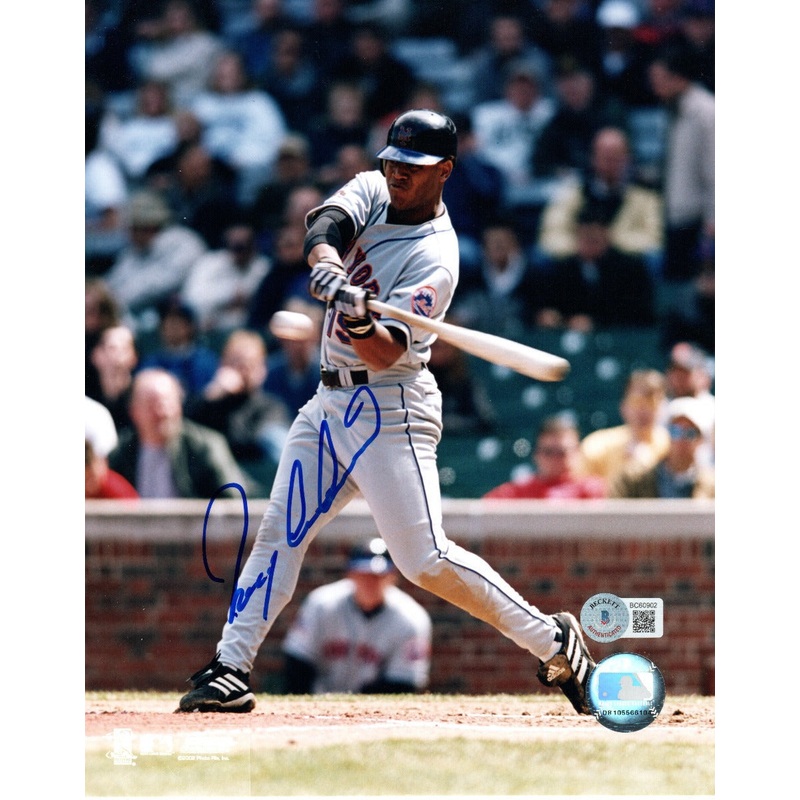 Roger Cedeno Autographed New York Mets 8×10 Photo Beckett Authenticated