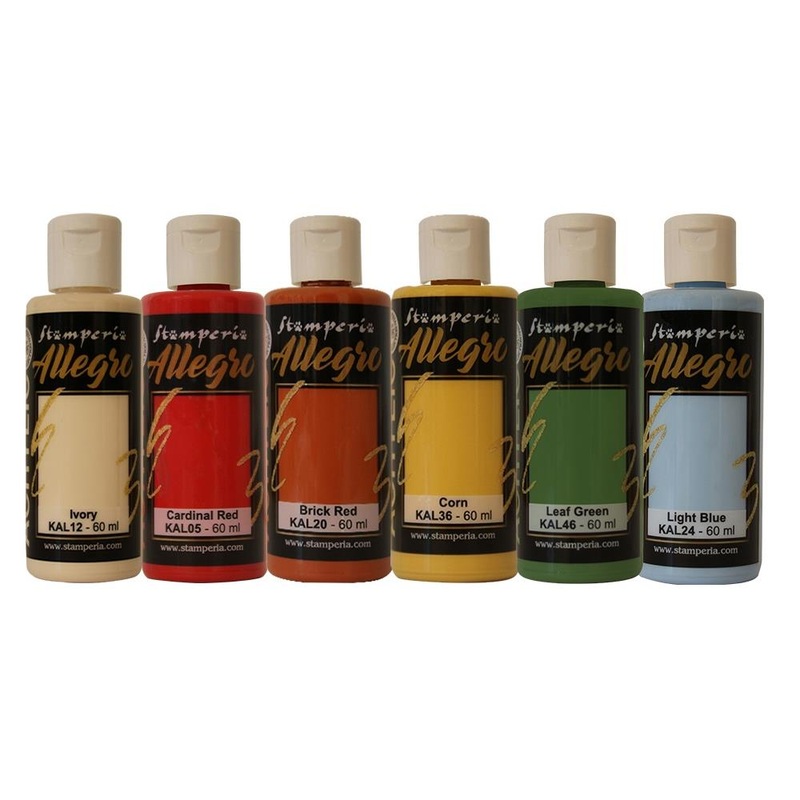 Stamperia Allegro Paint Set 6/Pkg Sunflower Art