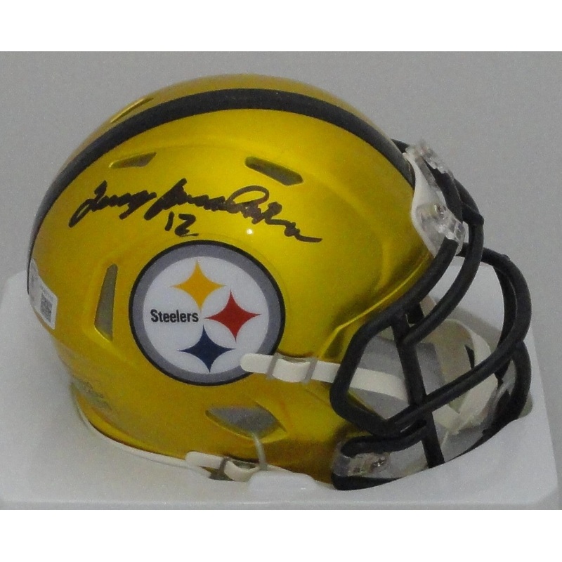 Steelers Hall of Famer TERRY BRADSHAW Signed Riddell FLASH Mini Helmet AUTO BAS