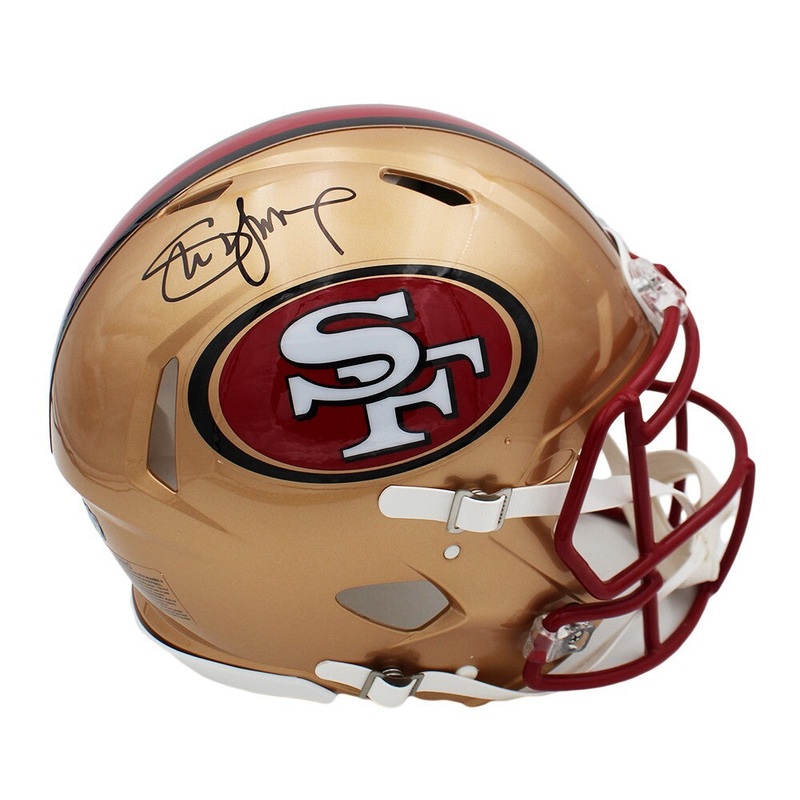 Steve Young Signed San Francisco 49ers Speed Authentic 96-08 Red Facemask Helmet