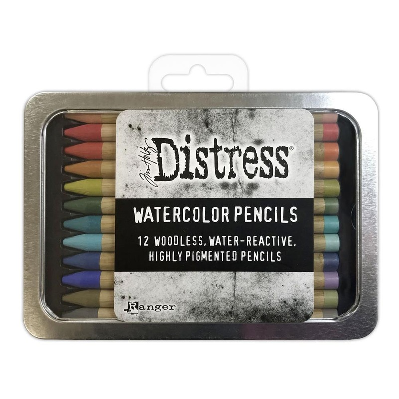 Tim Holtz –  Distress Watercolor Pencils 12/Pkg Set 3