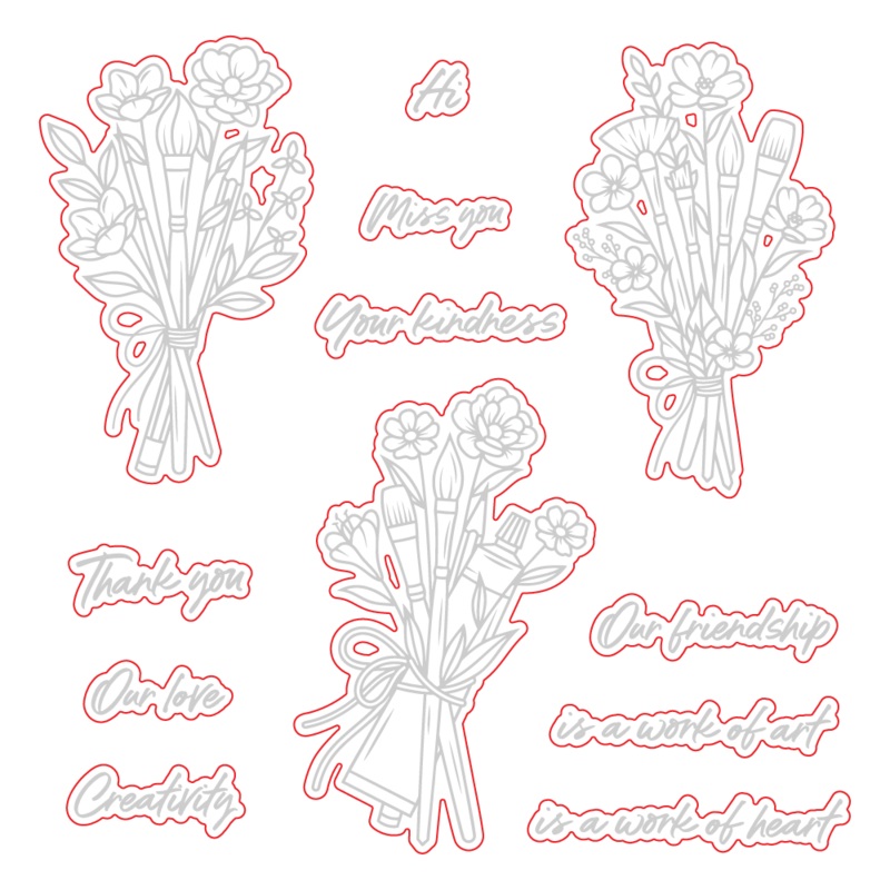 Work Of Heart – Coordinating Honey Cuts